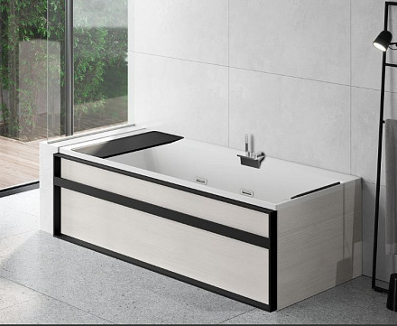 Vasca Divina 170x70 Hydro con Pannelli Frame Bianco Rigato.JPG
